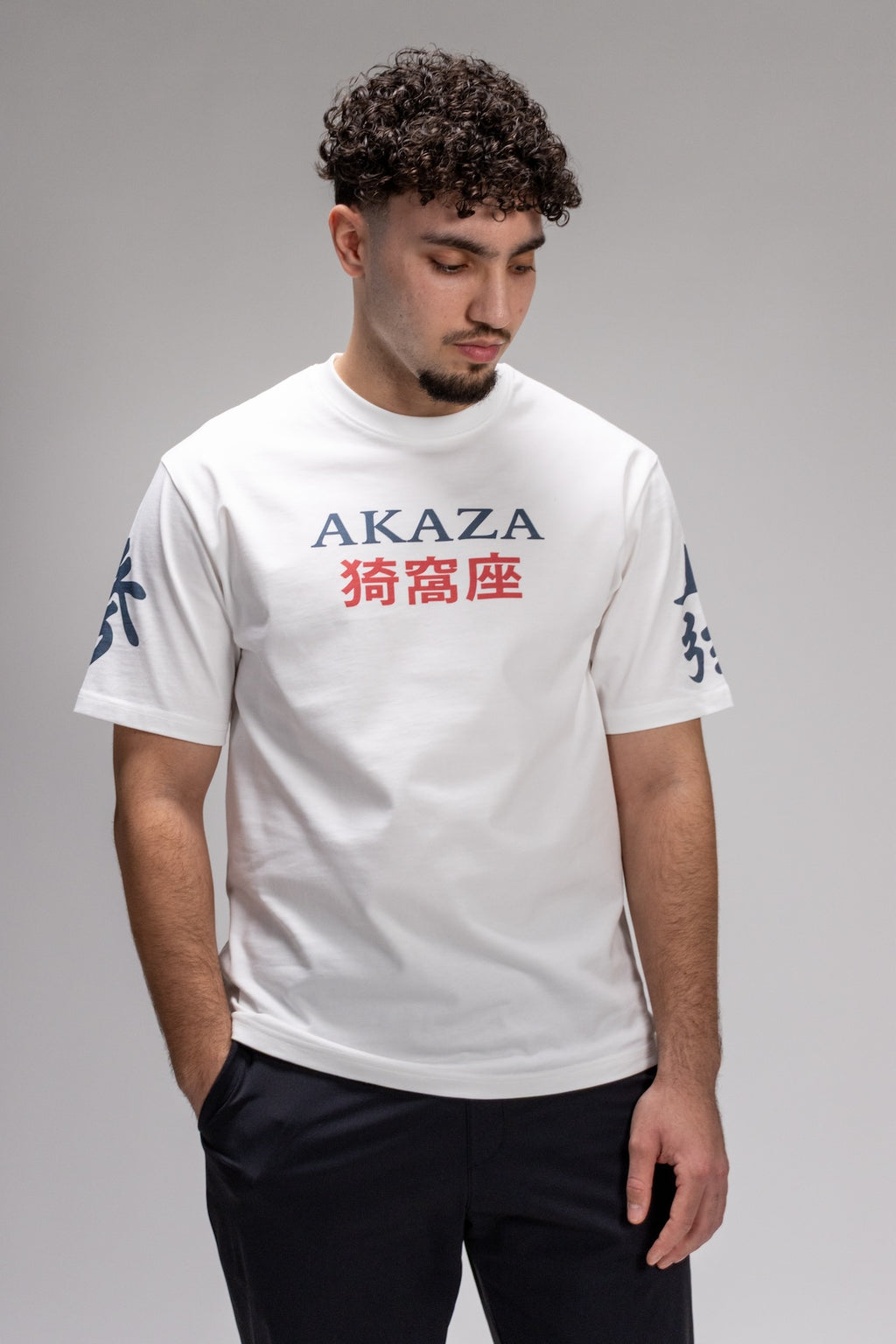 Demon Slayer - Akaza Upper Moon 3 - Oversized White T-Shirt
